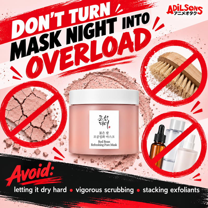 Beauty of Joseon Red Bean Refreshing Pore Mask 140ml — Wash-off ritual | Adilsons creative 7