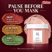 Beauty of Joseon Red Bean Refreshing Pore Mask 140ml — Calm composition | Adilsons creative 8