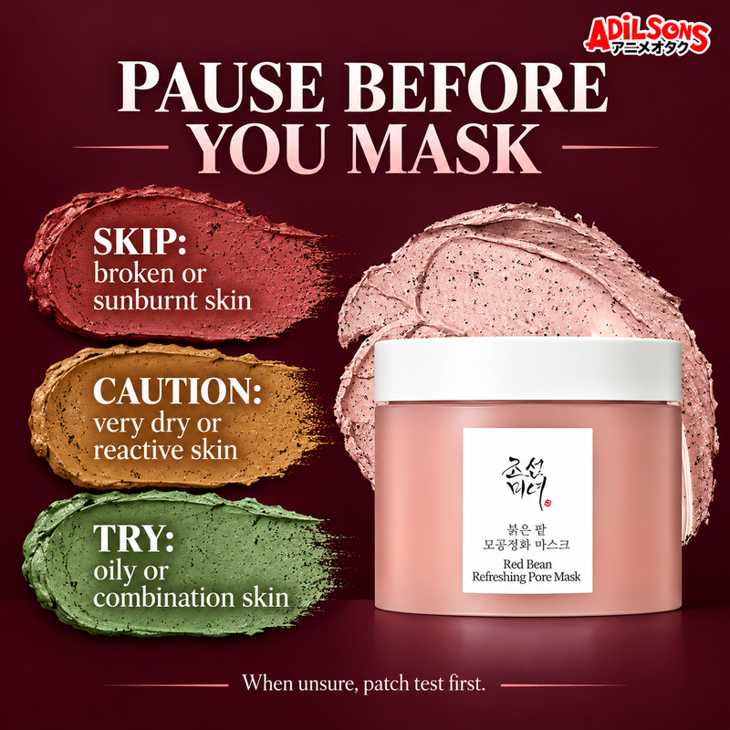 Beauty of Joseon Red Bean Refreshing Pore Mask 140ml — Calm composition | Adilsons creative 8