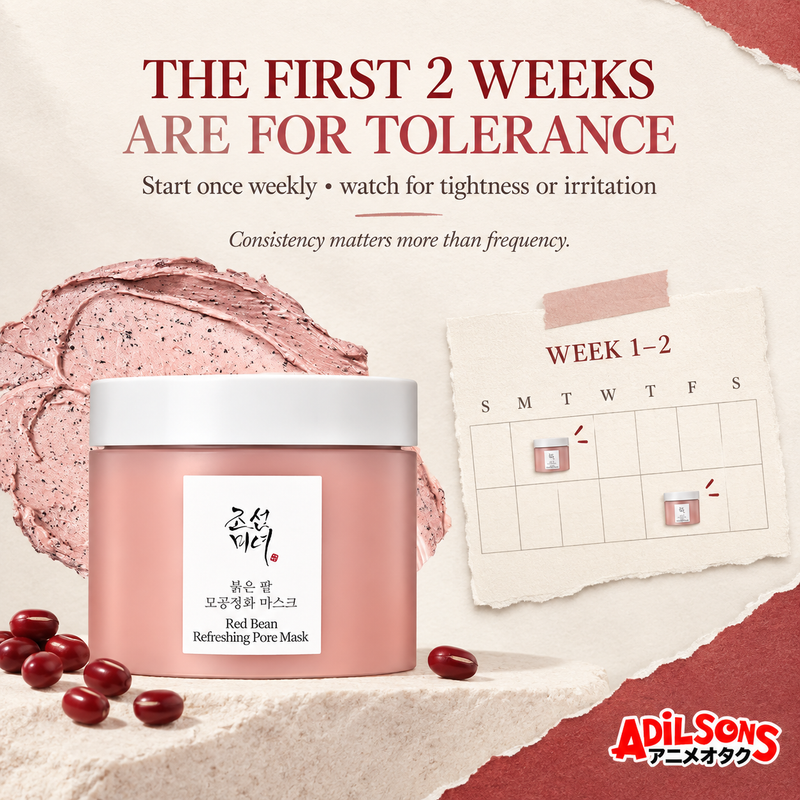 Beauty of Joseon Red Bean Refreshing Pore Mask 140ml — Routine reminder | Adilsons creative 15