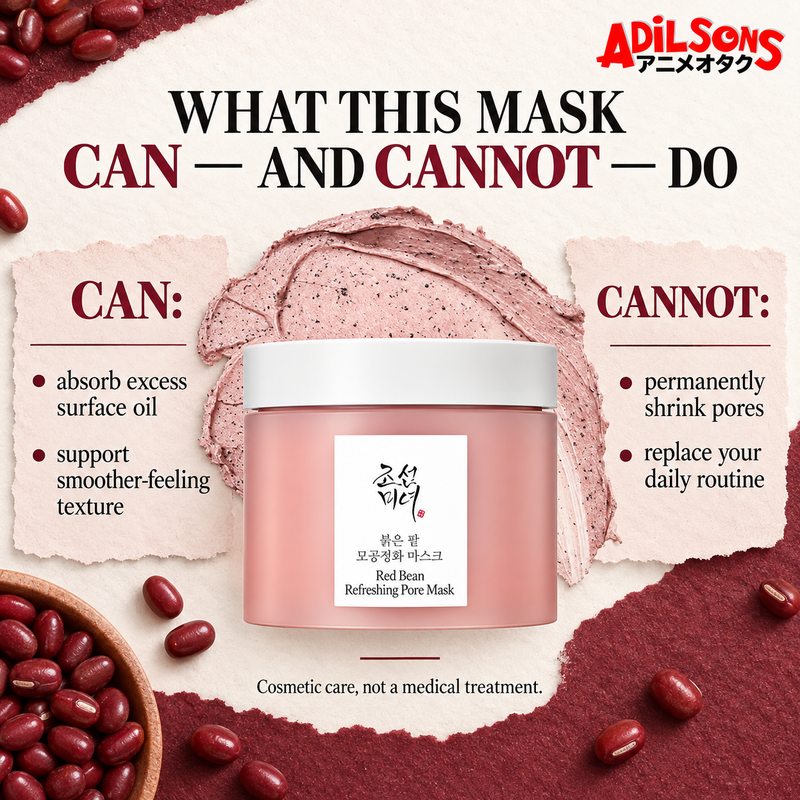Beauty of Joseon Red Bean Refreshing Pore Mask 140ml — Claims compliance | Adilsons creative 20