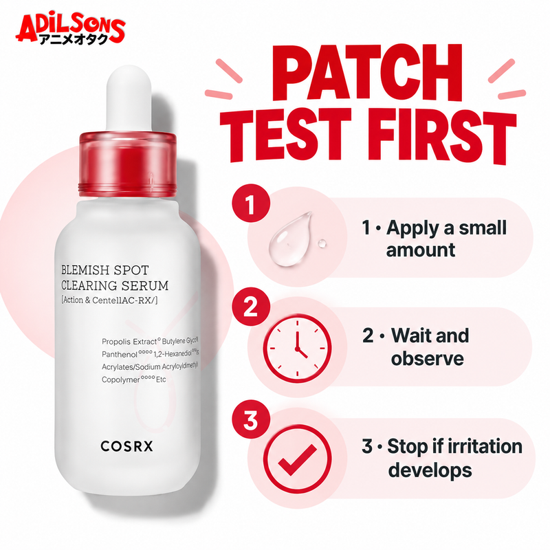 COSRX AC Collection Blemish Spot Clearing Serum — patch test | Adilsons creative 11