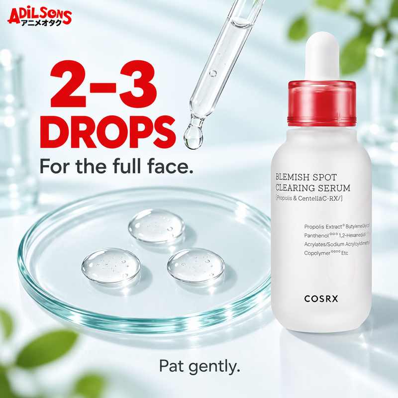 COSRX AC Collection Blemish Spot Clearing Serum — quantity guide | Adilsons creative 17