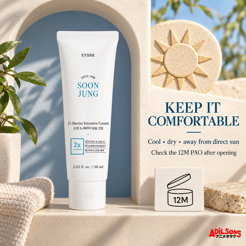 ETUDE SoonJung 2x Barrier Intensive Cream 60ml — storage expiry | Adilsons creative 12