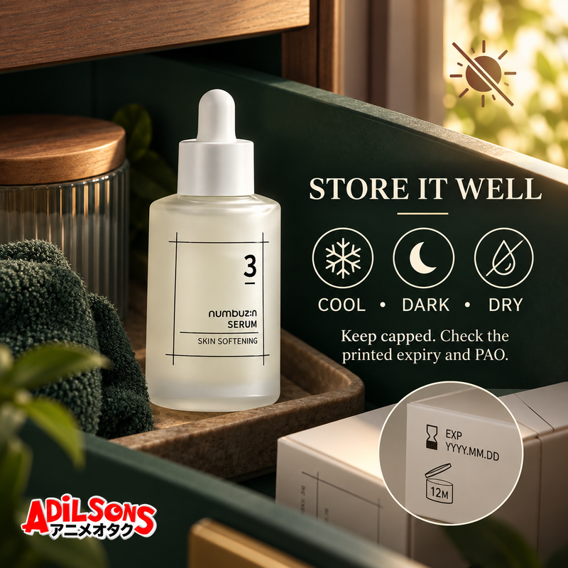 NUMBUZIN No.3 Softening Serum 50ml — storage expiry | Adilsons creative 12
