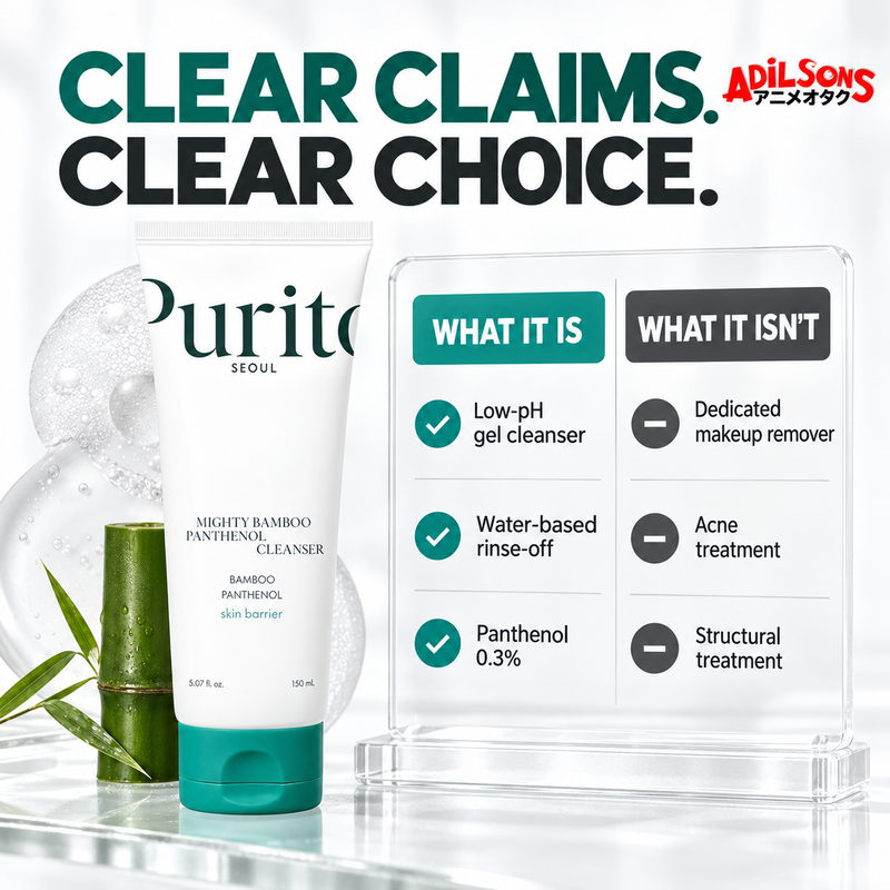 PURITO Seoul Mighty Bamboo Panthenol Cleanser 150ml — claims compliance | Adilsons creative 20