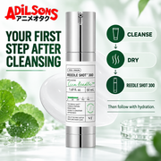 Adilsons Beauty ad for VT Reedle Shot 300 50 mL: Your First Step After Cleansing.