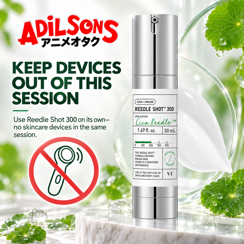 Adilsons Beauty ad for VT Reedle Shot 300 50 mL: Keep Devices Out Of This Session.