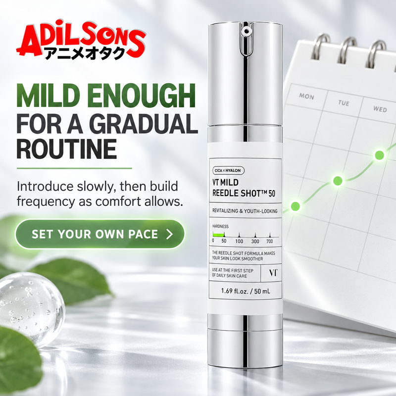 Adilsons sales creative for VT Mild Reedle Shot 50 50ml: Mild Enough For A Gradual Routine.