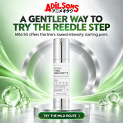 Adilsons sales creative for VT Mild Reedle Shot 50 50ml: A Gentler Way To Try The Reedle Step.