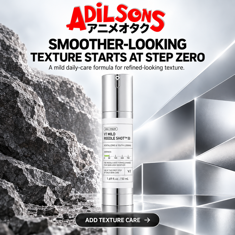 Adilsons sales creative for VT Mild Reedle Shot 50 50ml: Smoother-Looking Texture Starts At Step Zero.