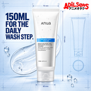 Anua 8 Hyaluronic Acid Moisturizing Gentle Gel Cleanser 150ml ad: 150Ml For The Daily Wash Step.