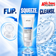Anua 8 Hyaluronic Acid Moisturizing Gentle Gel Cleanser 150ml ad: Flip. Squeeze. Cleanse.