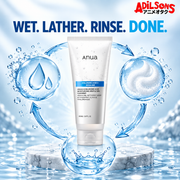 Anua 8 Hyaluronic Acid Moisturizing Gentle Gel Cleanser 150ml ad: Wet. Lather. Rinse. Done.