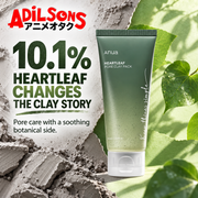 Adilsons ad for Anua Heartleaf Pore Clay Pack 100ml: 10.1% Heartleaf Changes The Clay Story