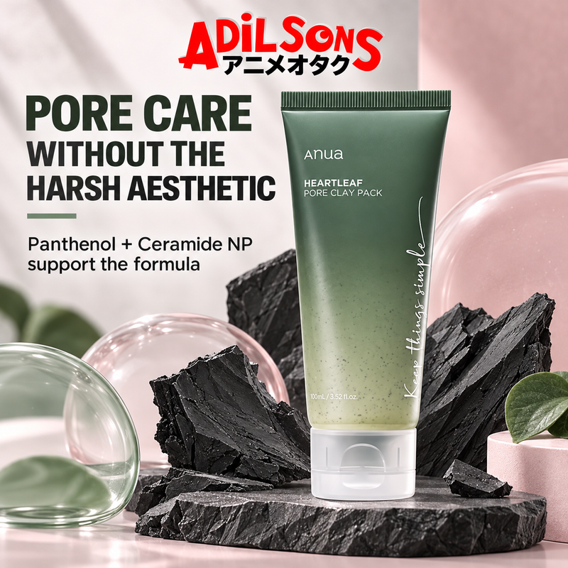 Adilsons ad for Anua Heartleaf Pore Clay Pack 100ml: Pore Care Without The Harsh Aesthetic