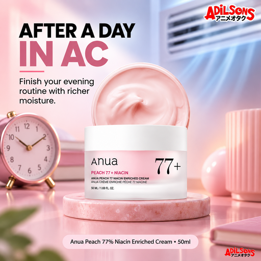 Adilsons Beauty guide for Anua Peach 77% Niacin Enriched Cream 50ml — creative 01.