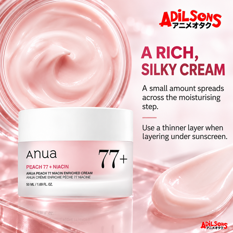 Adilsons Beauty guide for Anua Peach 77% Niacin Enriched Cream 50ml — creative 09.