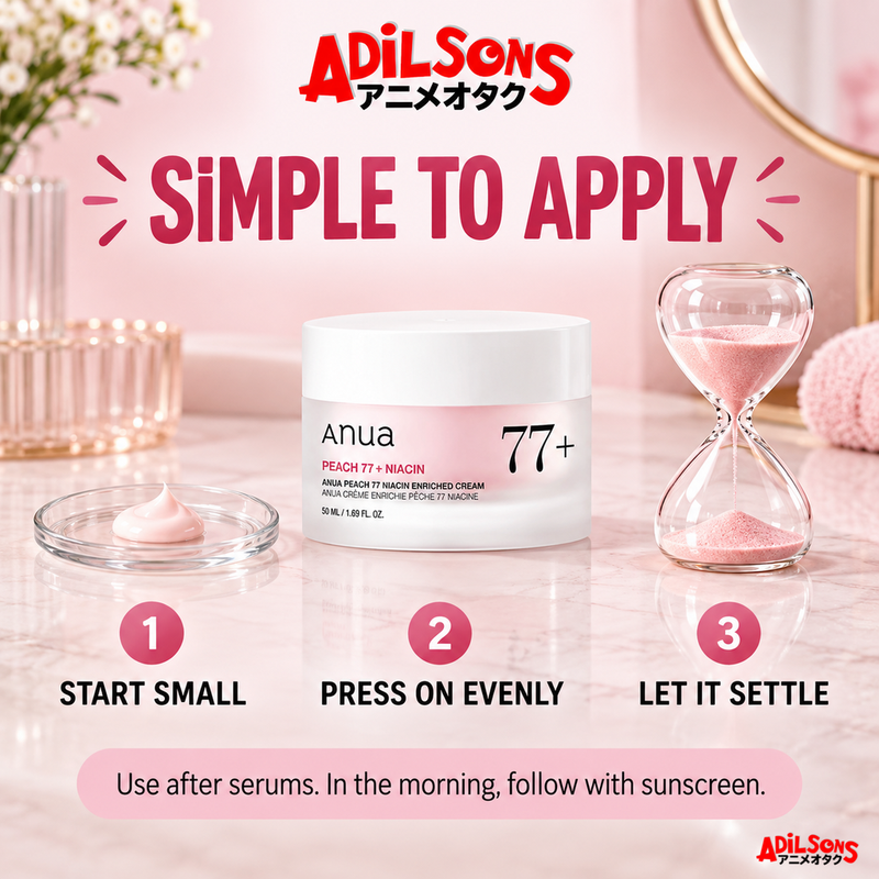 Adilsons Beauty guide for Anua Peach 77% Niacin Enriched Cream 50ml — creative 13.