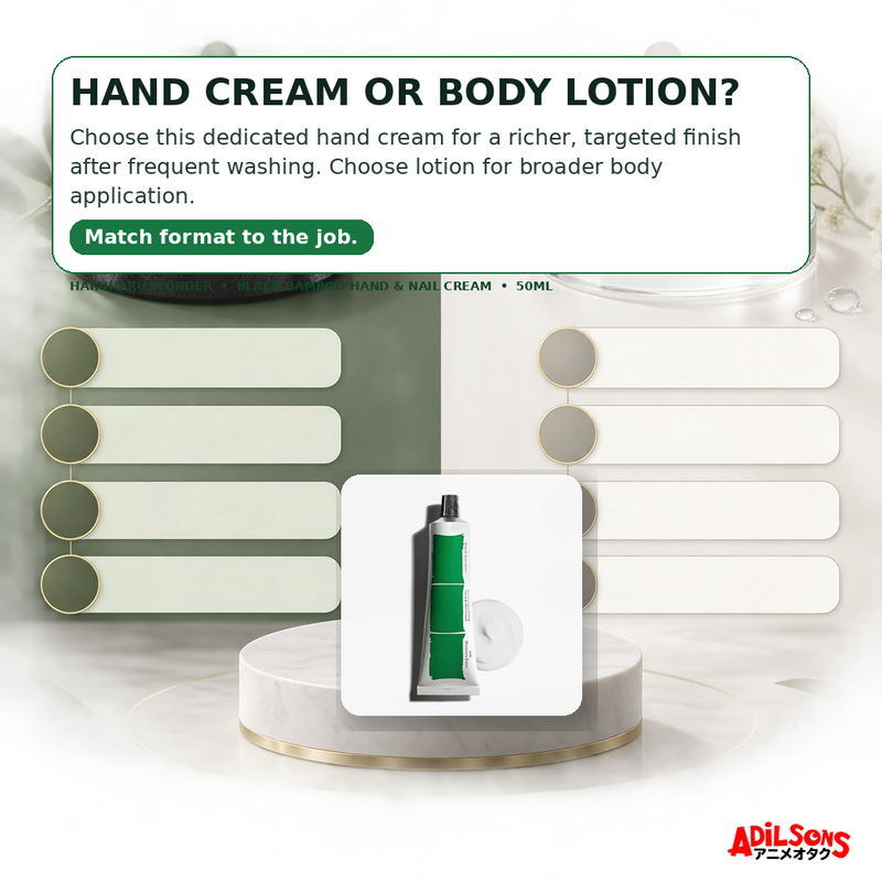 Adilsons Beauty guide for Haruharu Wonder Black Bamboo Nourishing Calming Hand & Nail Cream 50ml — creative 06.