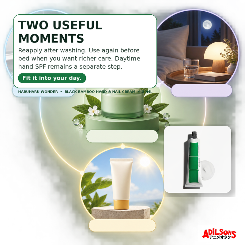 Adilsons Beauty guide for Haruharu Wonder Black Bamboo Nourishing Calming Hand & Nail Cream 50ml — creative 14.