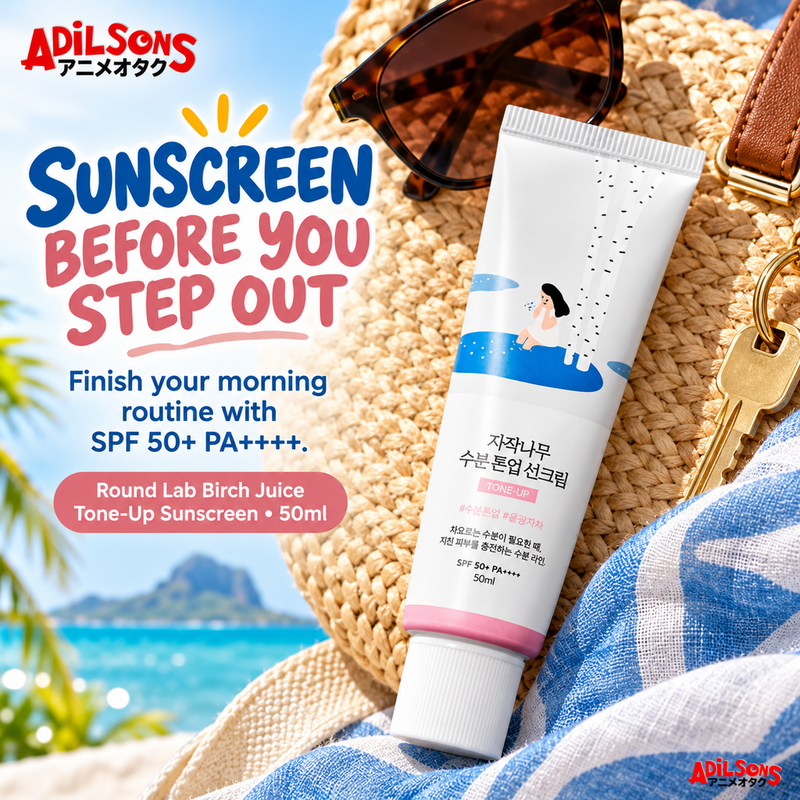 Adilsons Beauty guide for Round Lab Birch Juice Moisturizing Tone Up Sunscreen 50ml SPF50+ PA++++ — creative 01.