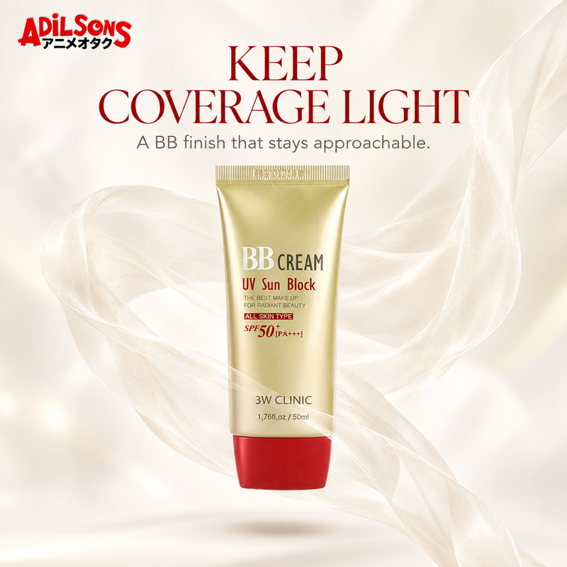 Adilsons Beauty 3W Clinic UV Sun Block BB Cream creative: Purchase for light-to-medium coverage