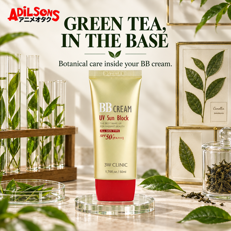 Adilsons Beauty 3W Clinic UV Sun Block BB Cream creative: Purchase for green tea extract formula identity