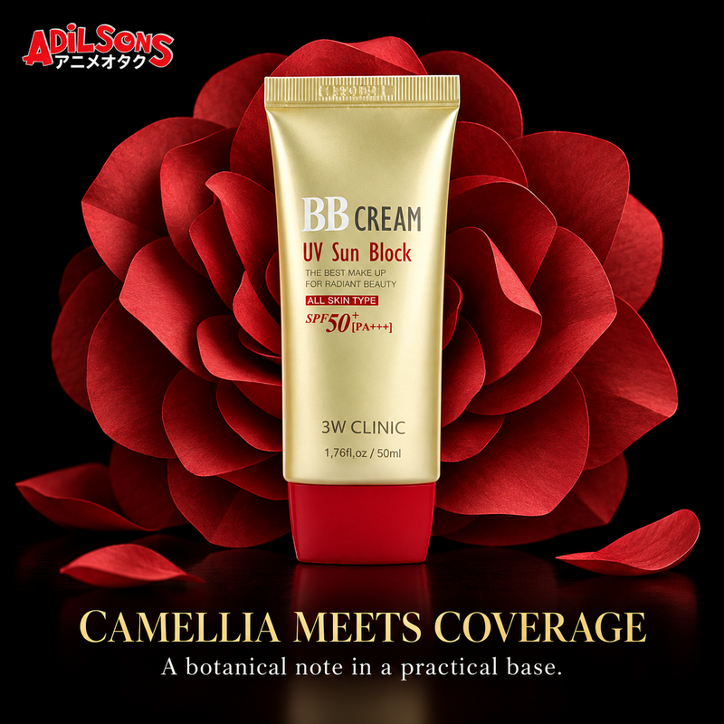 Adilsons Beauty 3W Clinic UV Sun Block BB Cream creative: Purchase for camellia extract formula identity
