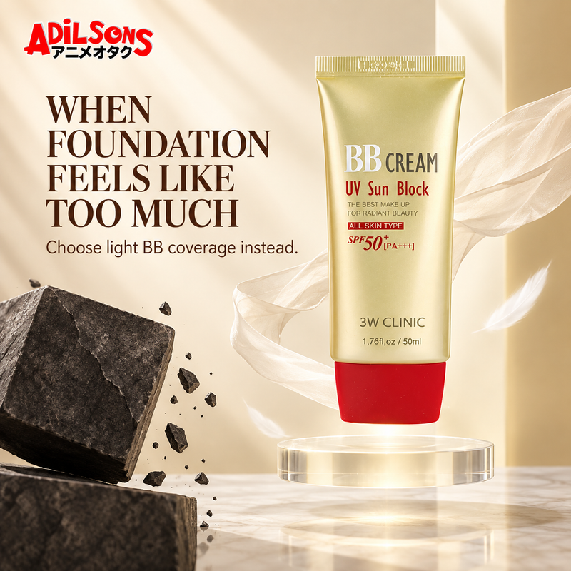 Adilsons Beauty 3W Clinic UV Sun Block BB Cream creative: Purchase as lighter alternative to full foundation