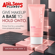 Adilsons sales creative for A'pieu Pure Block Tone-Up Sun Base EX 50ml: Give Makeup A Base To Hold Onto.