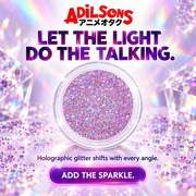 Adilsons creative for Unleashia Get Loose Glitter Gel 4g — LET THE LIGHT DO THE TALKING