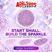 Adilsons creative for Unleashia Get Loose Glitter Gel 4g — START SMALL. BUILD THE SPARKLE.