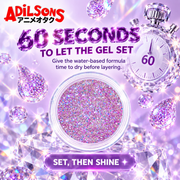 Adilsons creative for Unleashia Get Loose Glitter Gel 4g — 60 SECONDS TO LET THE GEL SET