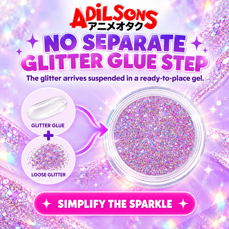 Adilsons creative for Unleashia Get Loose Glitter Gel 4g — NO SEPARATE GLITTER GLUE STEP