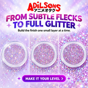 Adilsons creative for Unleashia Get Loose Glitter Gel 4g — FROM SUBTLE FLECKS TO FULL GLITTER