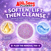 Adilsons creative for Unleashia Get Loose Glitter Gel 4g — SOFTEN, LIFT, THEN CLEANSE