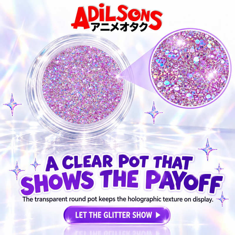 Adilsons creative for Unleashia Get Loose Glitter Gel 4g — A CLEAR POT THAT SHOWS THE PAYOFF