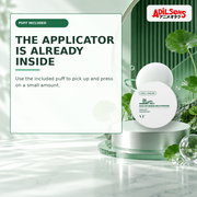 Adilsons Beauty creative for VT Cica No-Sebum Mild Powder 5g — Included puff.