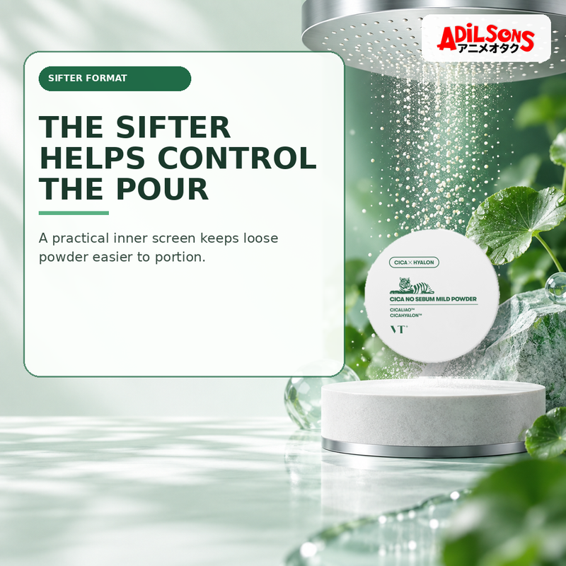 Adilsons Beauty creative for VT Cica No-Sebum Mild Powder 5g — Sifter control.