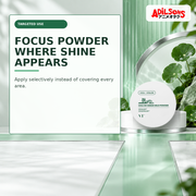 Adilsons Beauty creative for VT Cica No-Sebum Mild Powder 5g — Focused shine control.