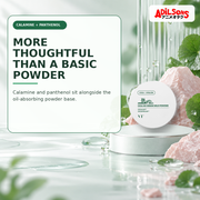 Adilsons Beauty creative for VT Cica No-Sebum Mild Powder 5g — Calamine and panthenol.