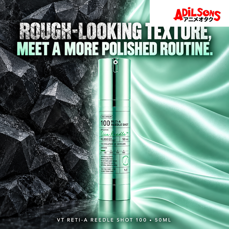 VT Reti-A Reedle Shot 100 50ml creative: ROUGH-LOOKING TEXTURE, MEET A MORE POLISHED ROUTINE.