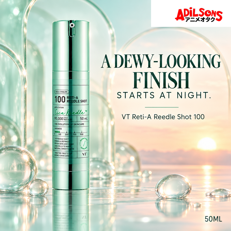 VT Reti-A Reedle Shot 100 50ml creative: A DEWY-LOOKING FINISH STARTS AT NIGHT.