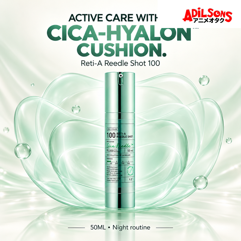 VT Reti-A Reedle Shot 100 50ml creative: ACTIVE CARE WITH A CICA-HYALON CUSHION.