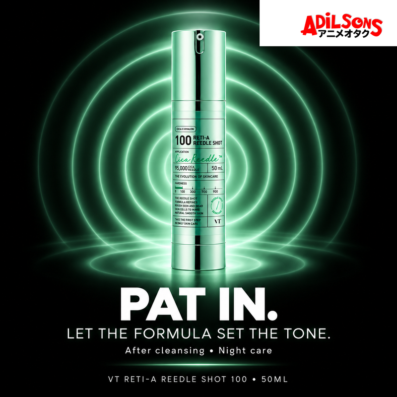 VT Reti-A Reedle Shot 100 50ml creative: PAT IN. LET THE FORMULA SET THE TONE.