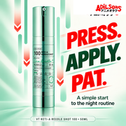 VT Reti-A Reedle Shot 100 50ml creative: PRESS. APPLY. PAT.