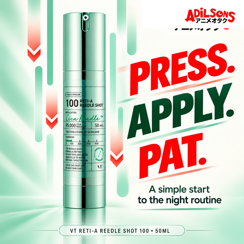 VT Reti-A Reedle Shot 100 50ml creative: PRESS. APPLY. PAT.