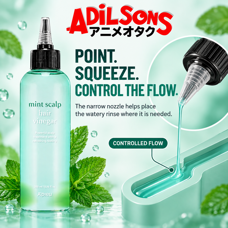 Adilsons creative for A'pieu Mint Scalp & Hair Vinegar 200ML — POINT. SQUEEZE. CONTROL THE FLOW.