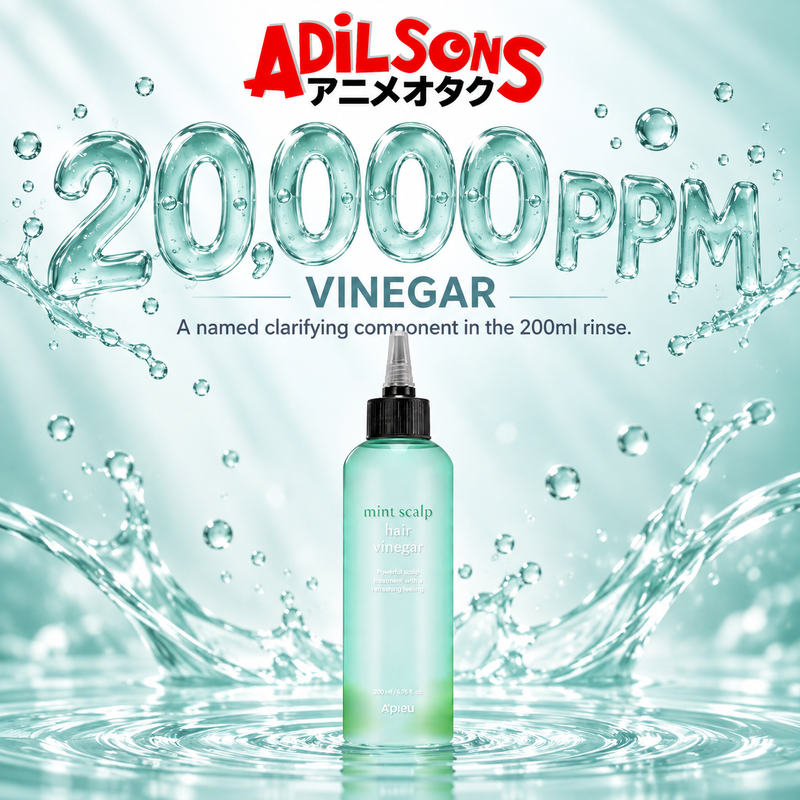 Adilsons creative for A'pieu Mint Scalp & Hair Vinegar 200ML — 20,000PPM VINEGAR